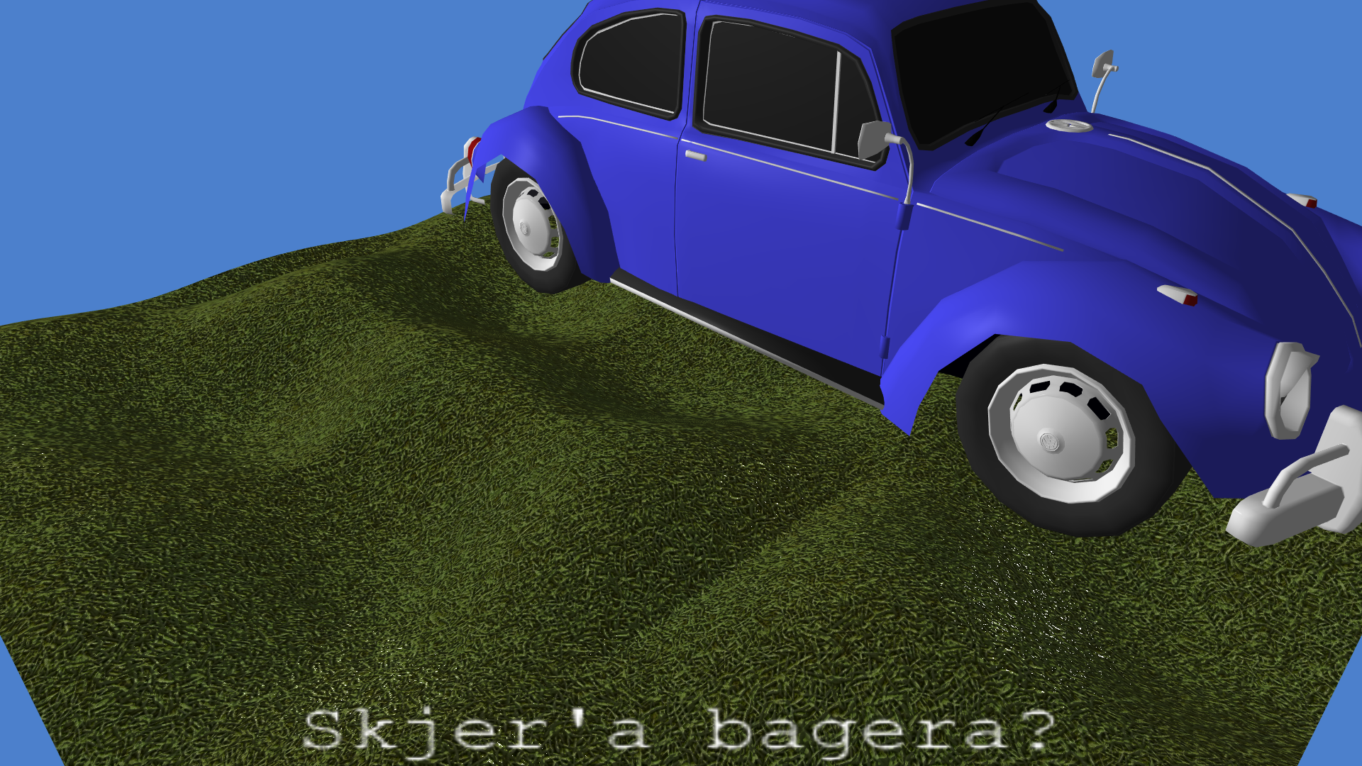 Diffuse colors loaded from car model
