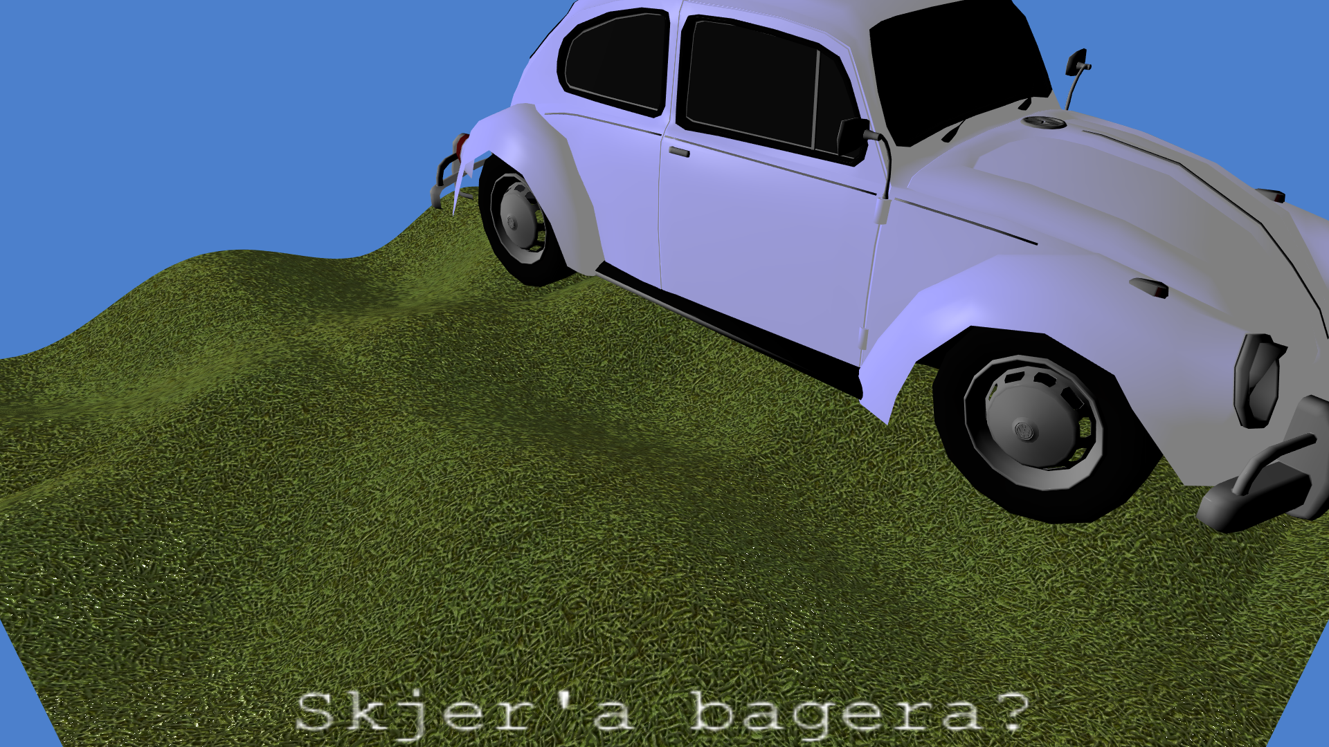 Diffuse, emissive and specular colors loaded from car model