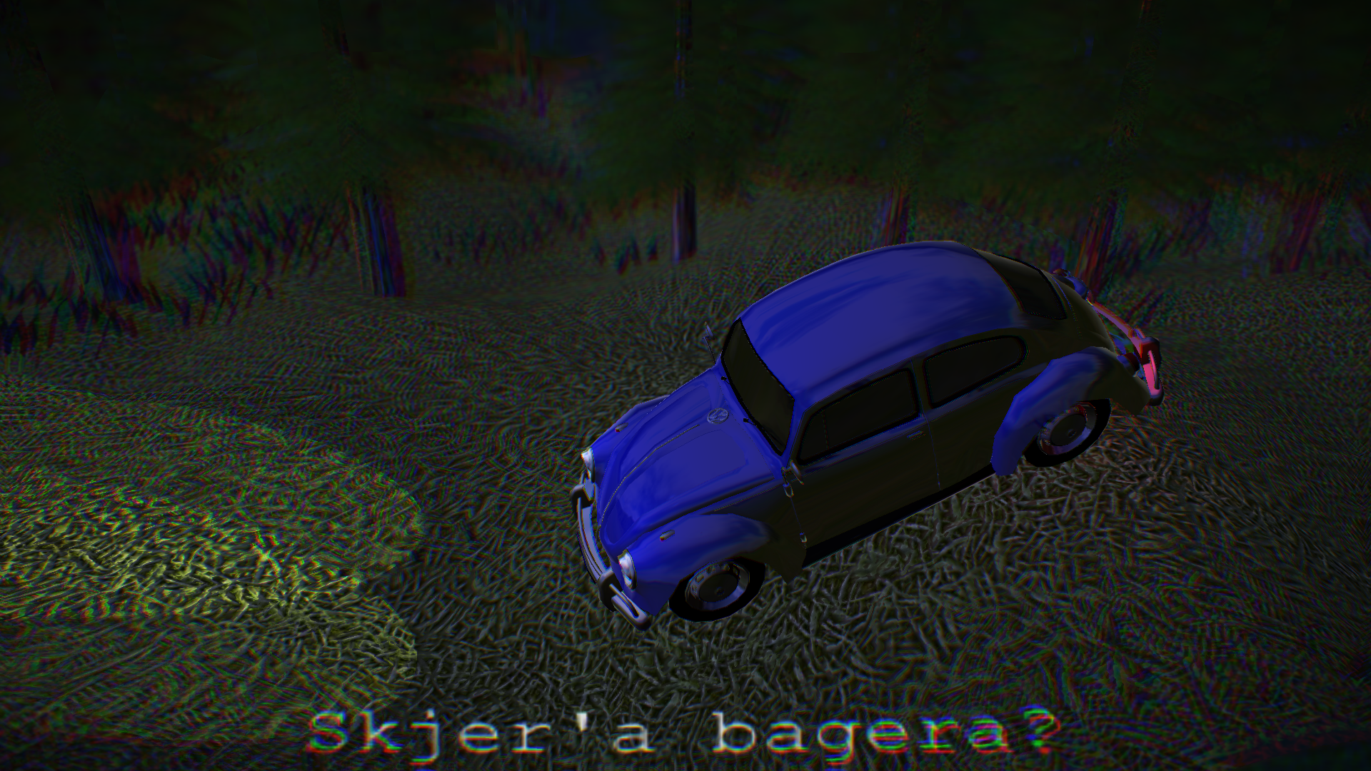 Chromatic aberration applied to the scene, where the aberration coefficients have been multiplied by 3.